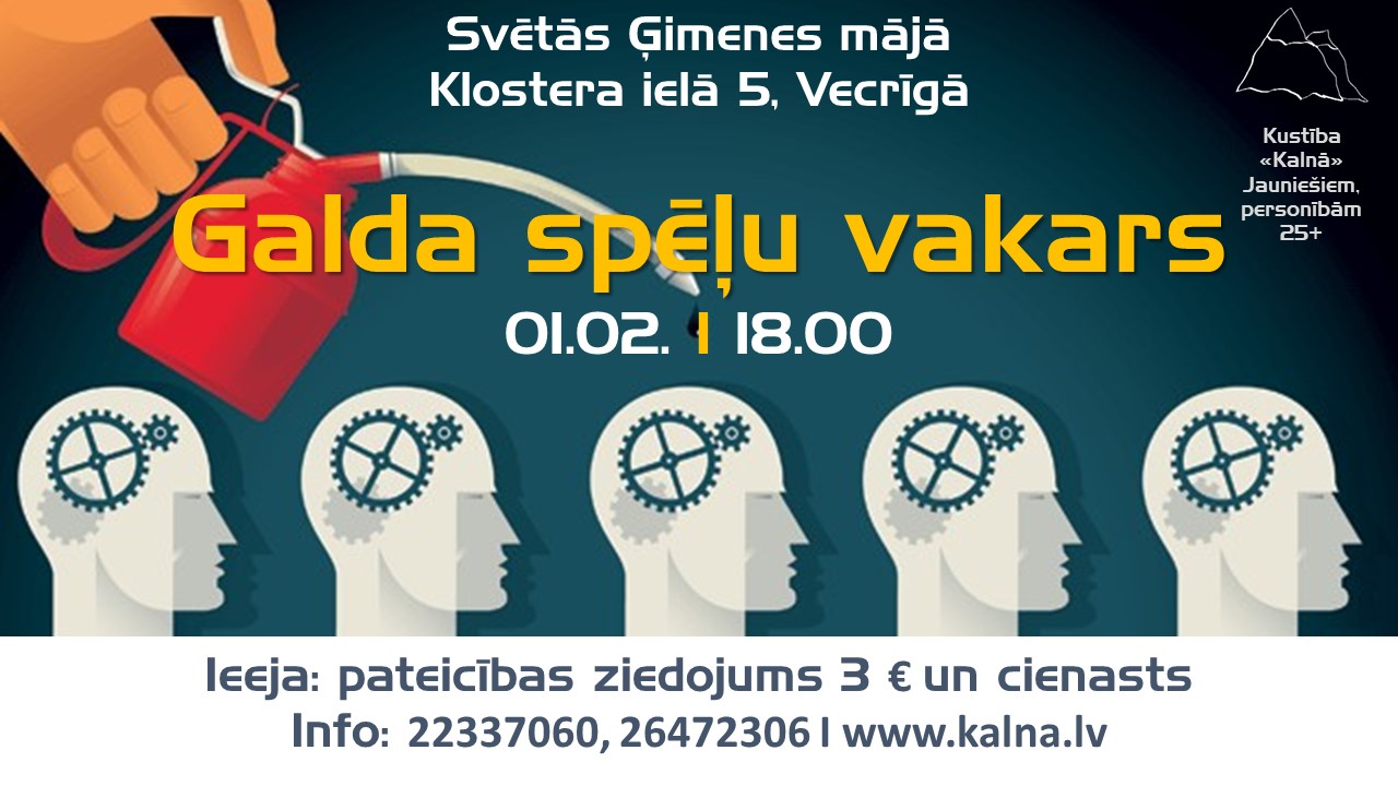 Galda spēļu vakars