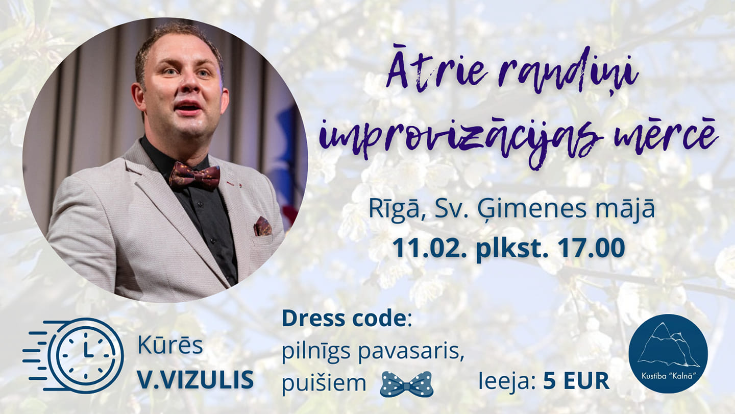 Ātrie randiņi improvizācijas mērcē!